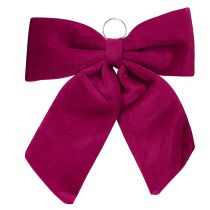 Itens Grande laço de veludo de Natal para exterior vermelho 48×52cm