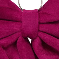 Itens Grande laço de veludo de Natal para exterior vermelho 48×52cm
