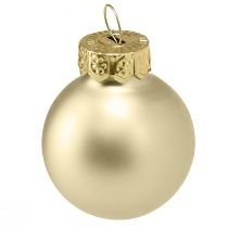 Itens Mini bolas de árvore de Natal bolas de vidro pérola Ø2,5cm 22 un