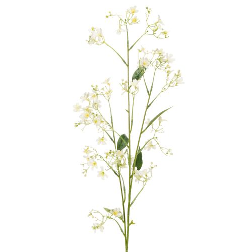 Itens Ramo decorativo de flor de macieira artificial para dar um toque de cor à sala de estar, cor creme, 108 cm, 2 peças.
