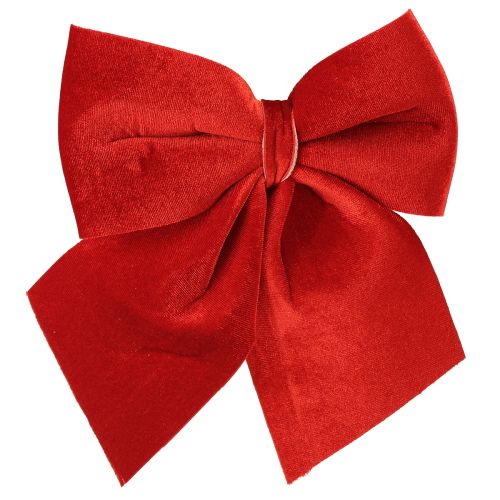 Itens Laço de presente de veludo vermelho 20×25cm vermelho claro 2 unidades