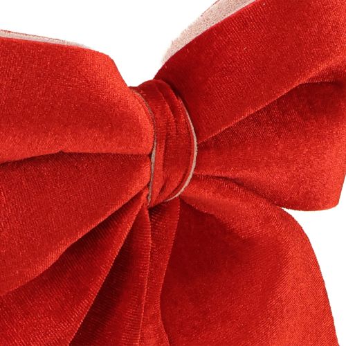 Itens Laço de presente de veludo vermelho 20×25cm vermelho claro 2 unidades