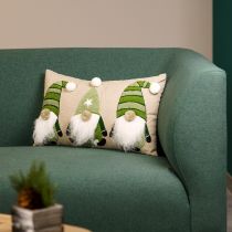 Itens Almofada decorativa com duendes almofada decorativa verde bege 50×30cm