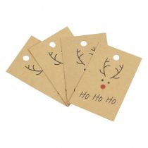Itens Pingente de Natal para artesanato de renas 5,5x8,5cm 4 unidades