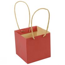 Itens Sacos para presentes sacos de papel com alça vermelha 12×12×12cm 6pcs