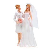 Itens Figura de casamento mulher casal 17 cm