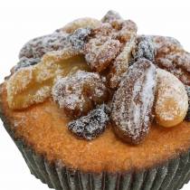 Itens Muffins com nozes artificiais 7cm 3pcs