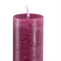 Itens Velas cor sólida em bastão Berry 34x240mm 4 un