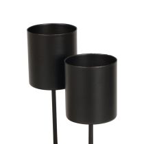 Itens Castiçal para conectar castiçal preto Ø3,5cm 4 peças