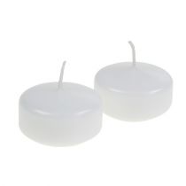 Itens Velas flutuantes brancas 4,5 cm 8 unidades