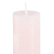 Itens Velas cônicas rosa claro velas cor sólida rosa 34x240mm 4 un