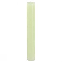 Itens Velas de mesa velas verde lima cor sólida 34x240mm 4 un