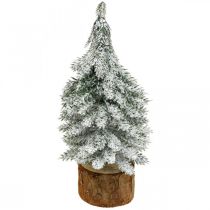 Itens Árvore de Natal decorativa, decoração de inverno, abeto com neve Alt.19cm