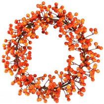 Itens Anel decorativo de guirlanda de frutas vermelhas laranja artificial Ø30cm