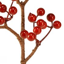 Itens Ramos de frutas vermelhas brilhantes - ideais para decorações festivas, 30 cm - conjunto de 6