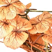 Itens Cabide decorativo guirlanda de folhas de outono Heuchera 150cmx15cm