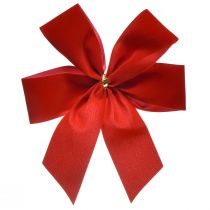 Itens Laço decorativo laço de veludo vermelho com 4 cm de largura Laço de Natal para exterior 15 × 18 cm 10 unidades