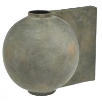 Itens Vaso decorativo de cerâmica estilo antigo bronze cinza 30×20×24cm