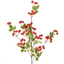 Ramo decorativo de frutas vermelhas ramo artificial de Natal 88cm