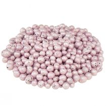 Itens Contas decorativas brilhantes 4mm - 8mm grânulos de argila rosa 1l