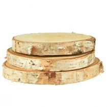 Discos de madeira discos decorativos para bétula Ø15-18cm 3 un