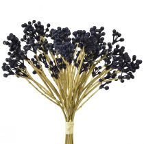Bagas artificiais plantas artificiais azuis 28 cm 12 peças em um cacho