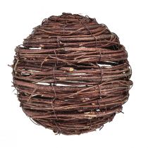 Bola de videira marrom natural para decoração Ø14cm Alt.14cm