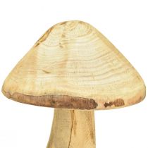 Itens Cogumelo decorativo natural feito de madeira de olmo - design rústico, 27 cm - encantadora decoração de jardim