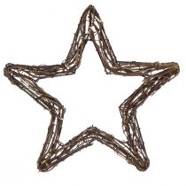 Itens Estrelas para pendurar para guirlanda de porta salgueiro natural 28 cm 4 unidades