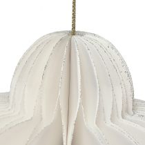 Itens Bola de Natal papel favo de mel decoração cebola branca FSC Ø12cm