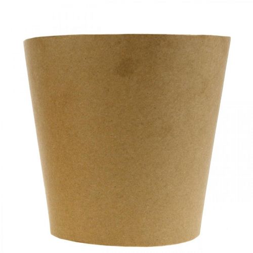 Itens Vaso de flores de papel, vaso de plantas, cachepot nature Ø13cm H12.5cm 4pcs