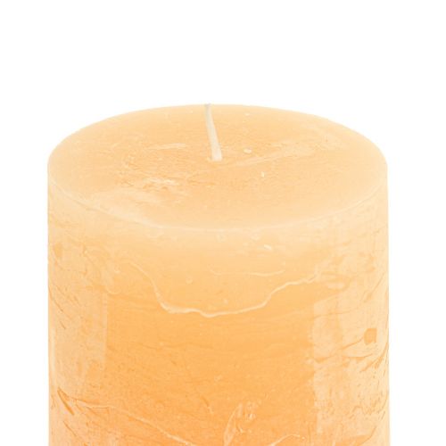 Itens Velas damasco velas de pilar de cor clara 85×150mm 2uds