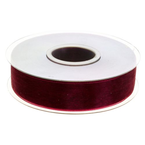 Itens Fita de organza Bordeaux 25mm 50m