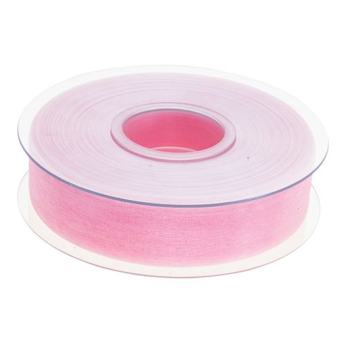 Itens Fita de organza fita de presente fita rosa ourela 25mm 50m