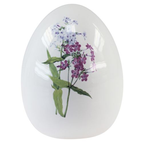 Itens Decoração de ovos de Páscoa em cerâmica com decoração floral 12cm 3 unidades