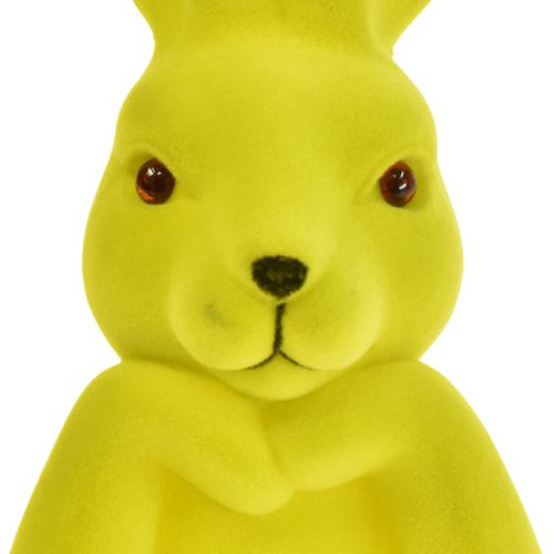 Floristik24 Coelhinho Pensativo Busto de Coelhinho da Páscoa Amarelo Verde 16,5×13×27cm