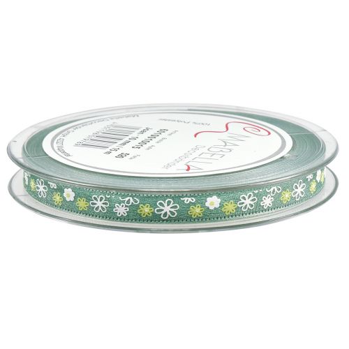 Itens Fita para presente flores fita decorativa fita verde 10mm 15m