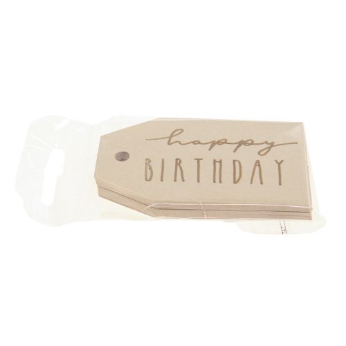 Itens Etiquetas para presentes papel impresso Feliz Aniversário 4×7cm 24 un