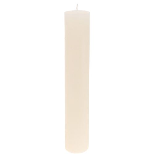 Velas grandes em bastão cor sólida creme 50x300mm 4 un