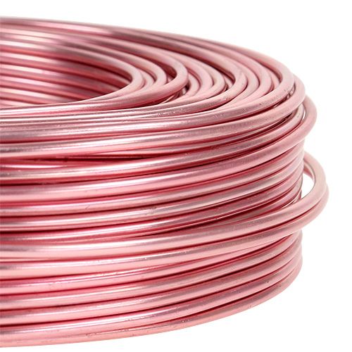 Itens Arame de Alumínio Ø2mm 500g 60m Rosa