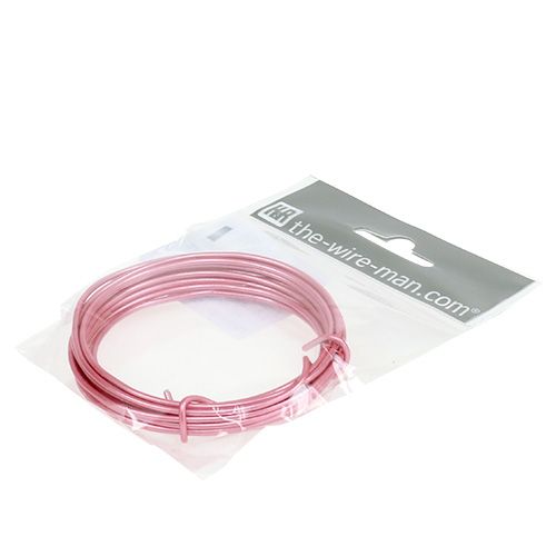 Itens Fio de alumínio 2mm rosa 3m