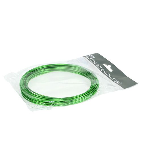 Itens Fio de alumínio 2mm 100g verde maçã