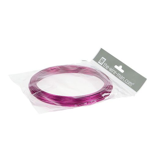 Itens Fio de alumínio 2mm 100g rosa