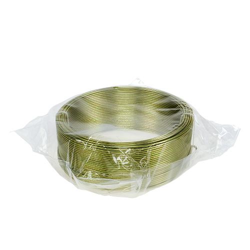 Itens Fio de alumínio Ø2mm verde oliva 500g (60m)