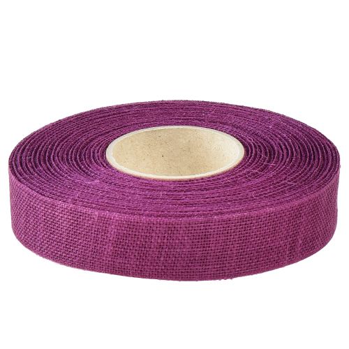 Itens Fita decorativa fita de linho natural berry 25mm 20m