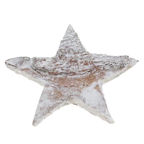 Itens Estrelas de bétula mini 2cm - 2,5cm caiadas de branco 150 un