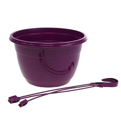 Itens Cesto suspenso 25cm roxo