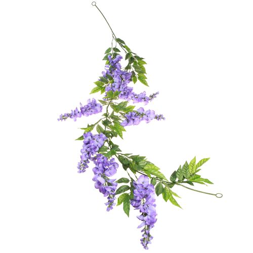 Guirlanda de flores guirlanda artificial lavanda roxo verde 155cm