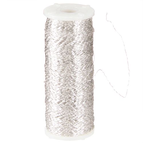 Itens Fio efeito caldo 100g prata