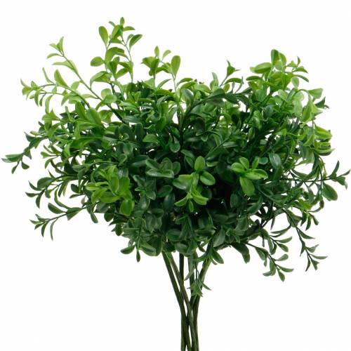 Itens Ramos de caixa Árvore de caixa em uma picareta Planta verde artificial 6 pcs